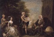 William Hogarth Veteran family France oil painting artist
